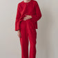 Linen Simple Pant - Bell Pepper