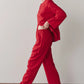 Linen Simple Pant - Bell Pepper