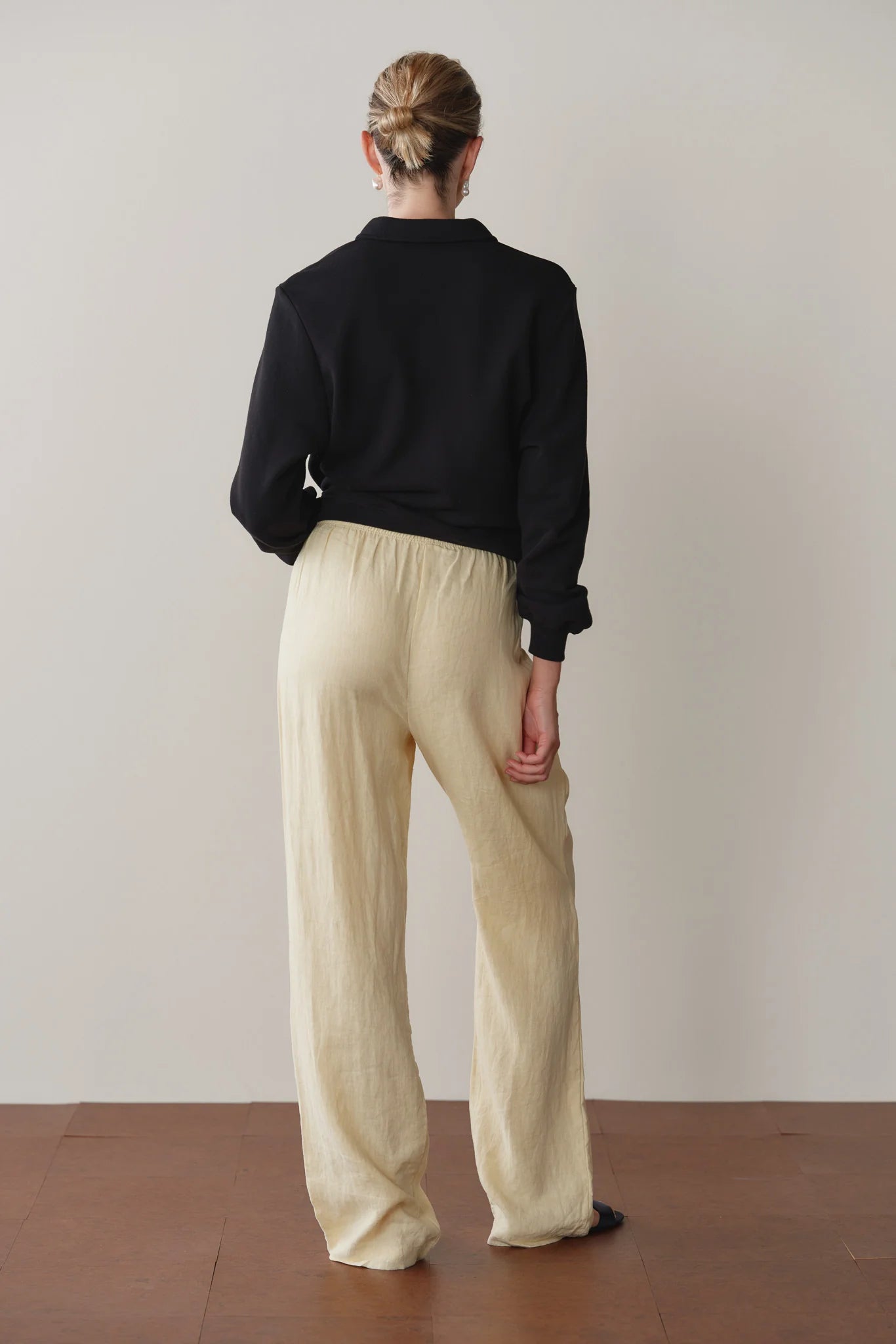Linen Simple Pant - Butter