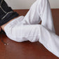 Linen Simple Pant - Powder