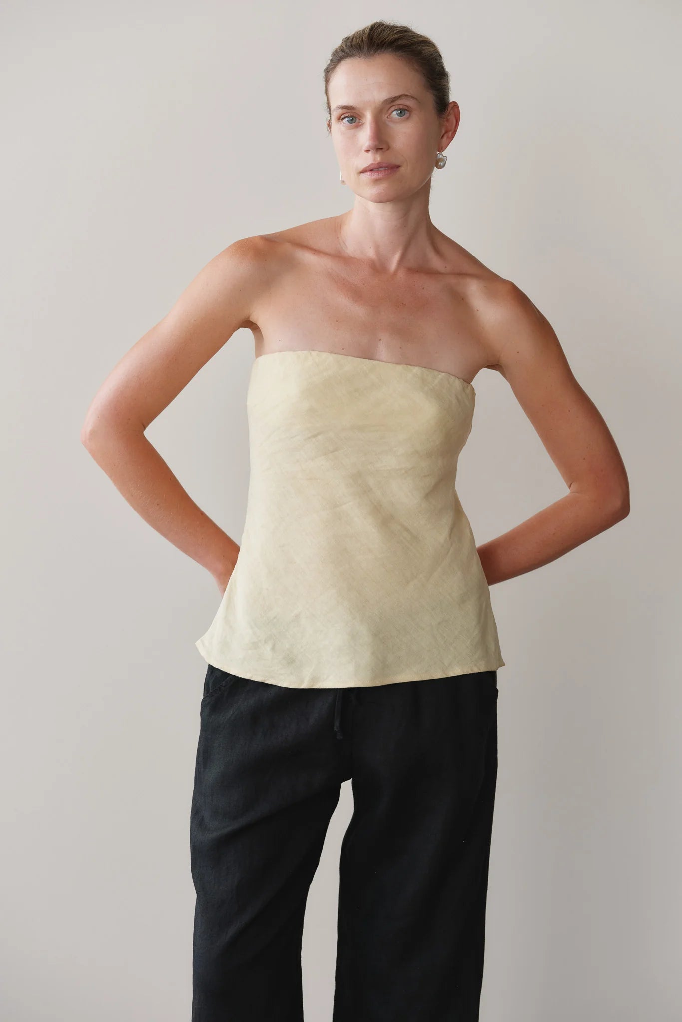 Linen Tube Top - Butter
