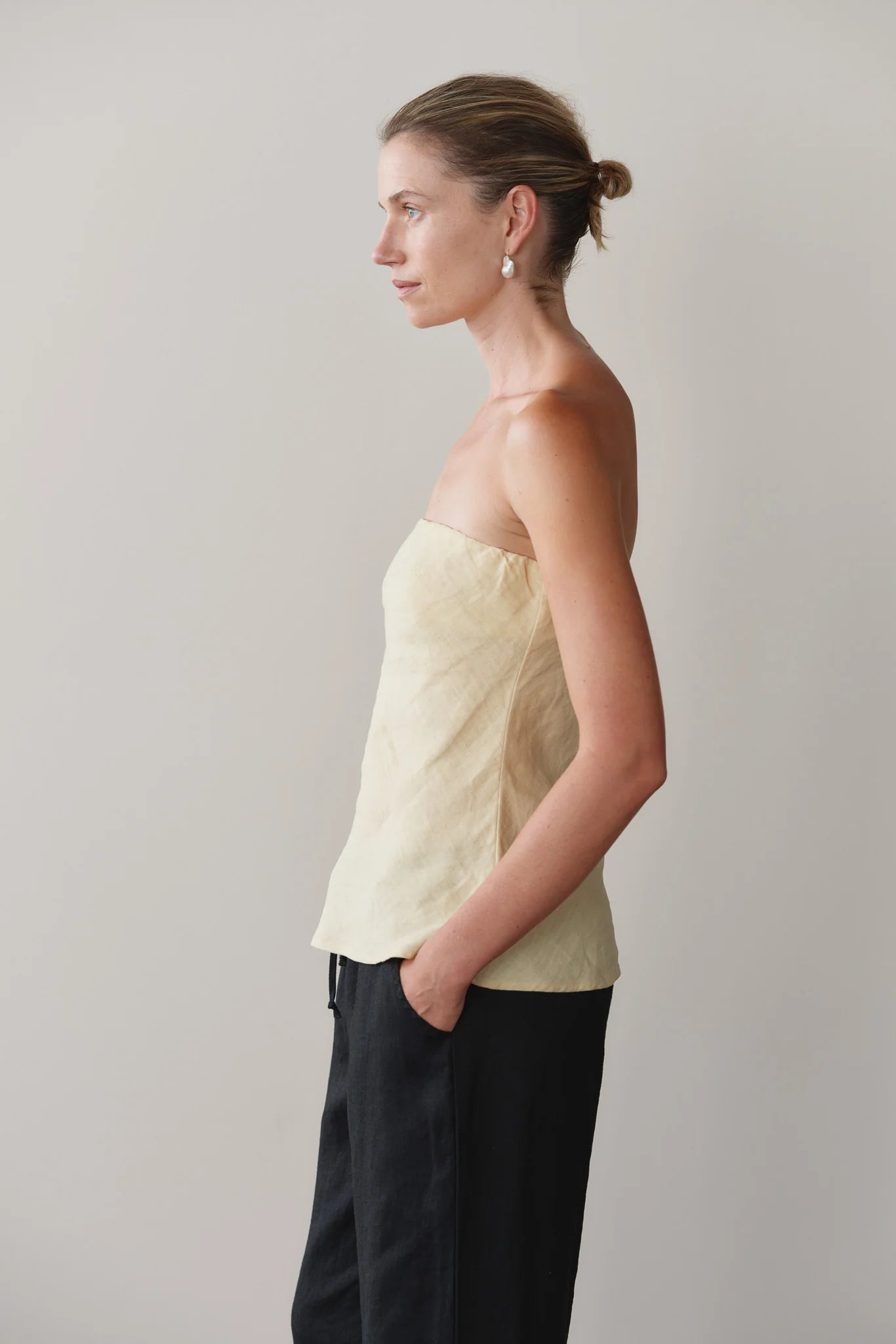 Linen Tube Top - Butter
