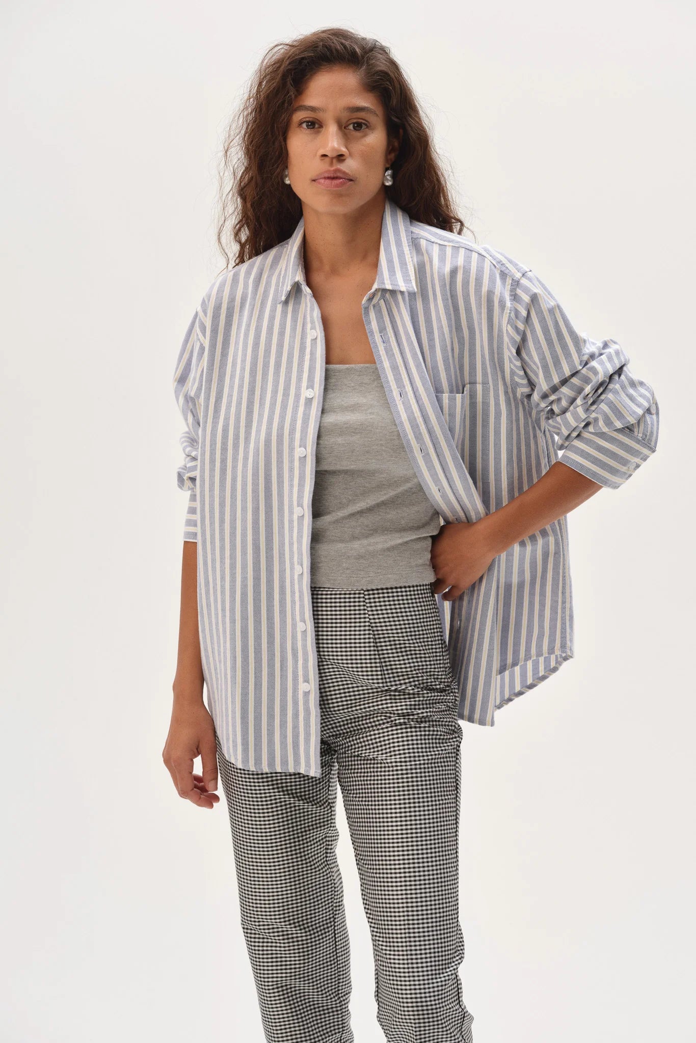 Oxford Shirt- Butter Stripe