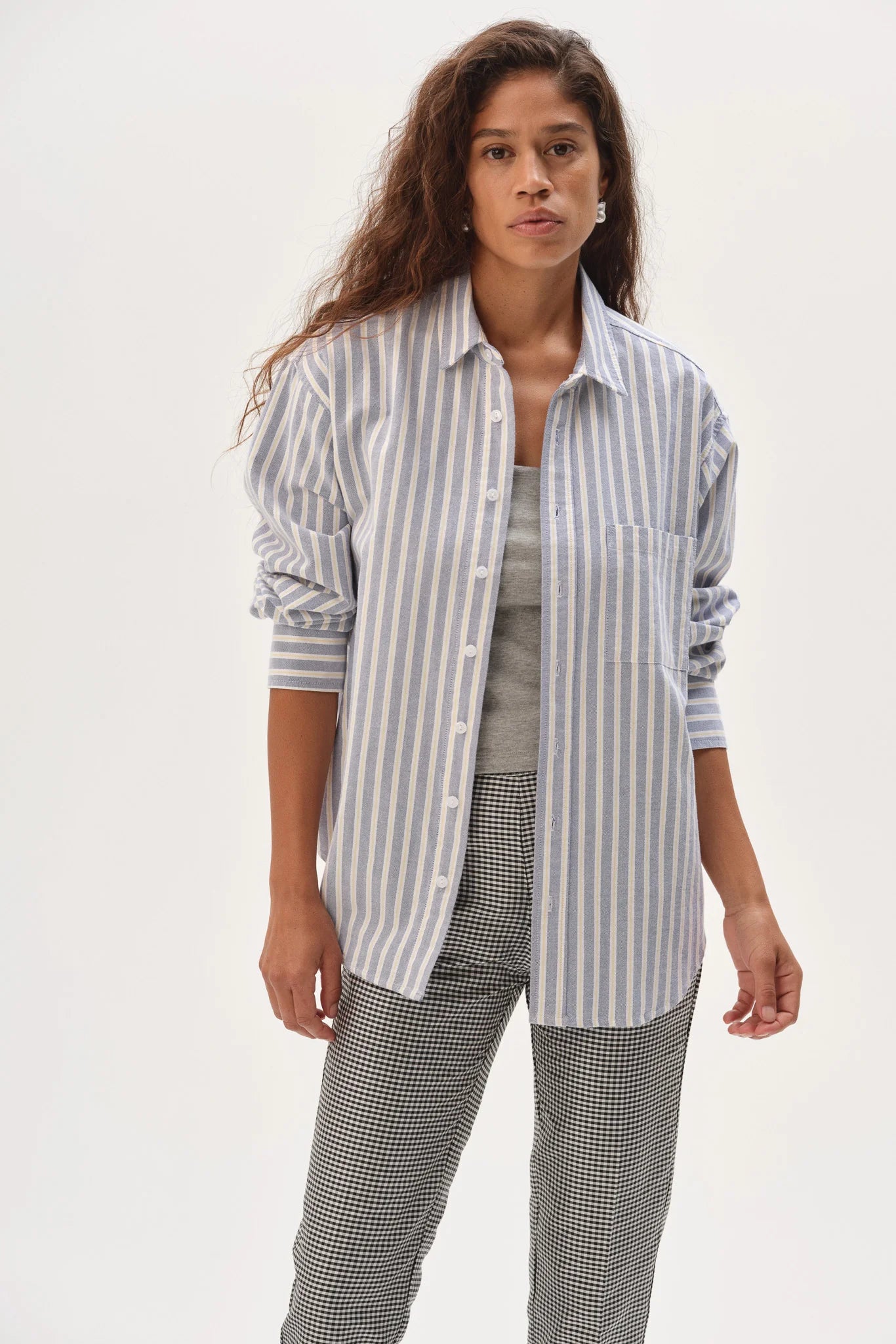 Oxford Shirt- Butter Stripe
