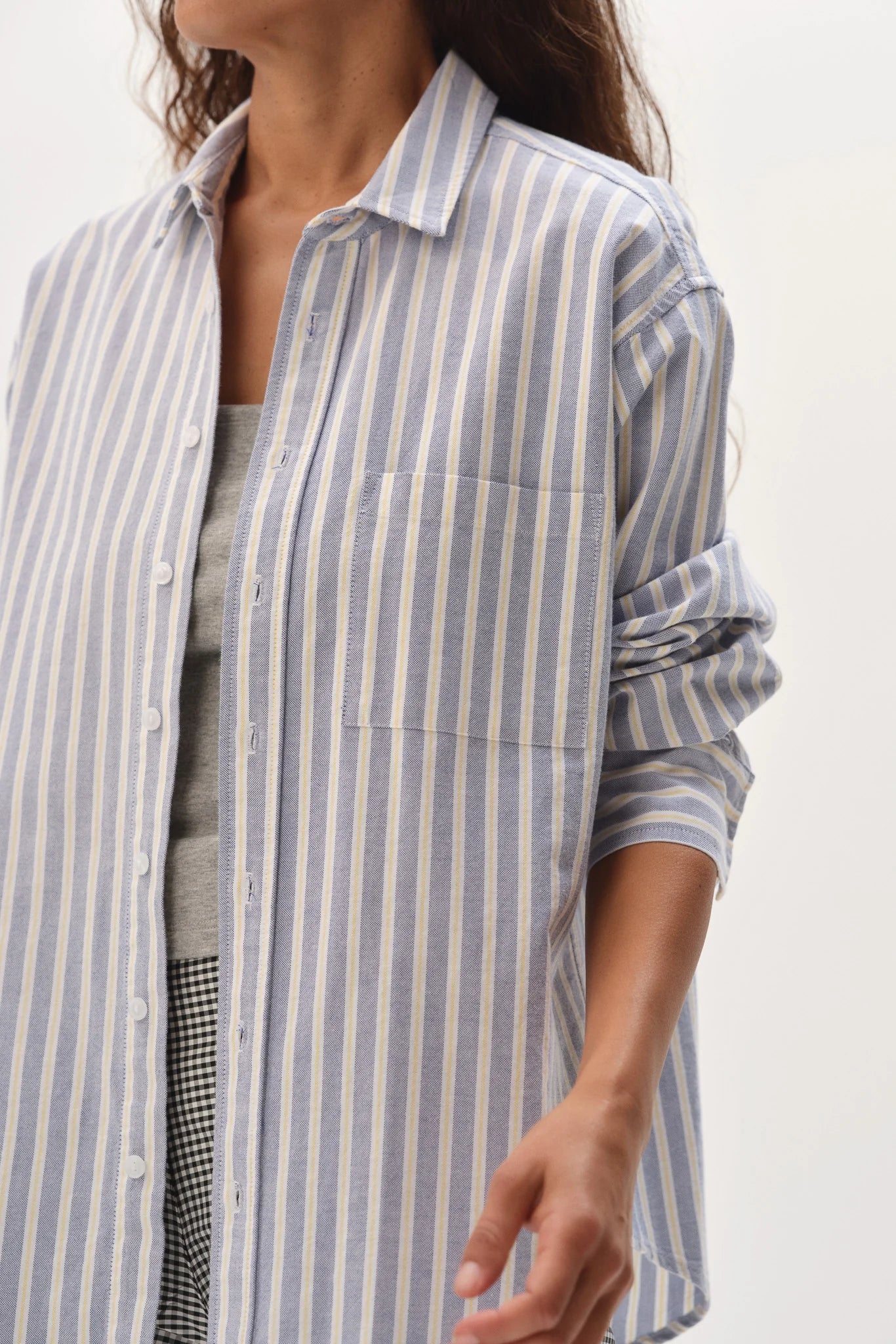 Oxford Shirt- Butter Stripe