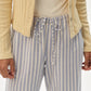Oxford Drawstring Pant - Butter Stripe