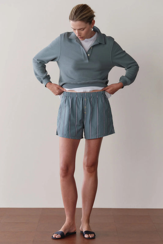 Pop Boxer - Sage Stripe