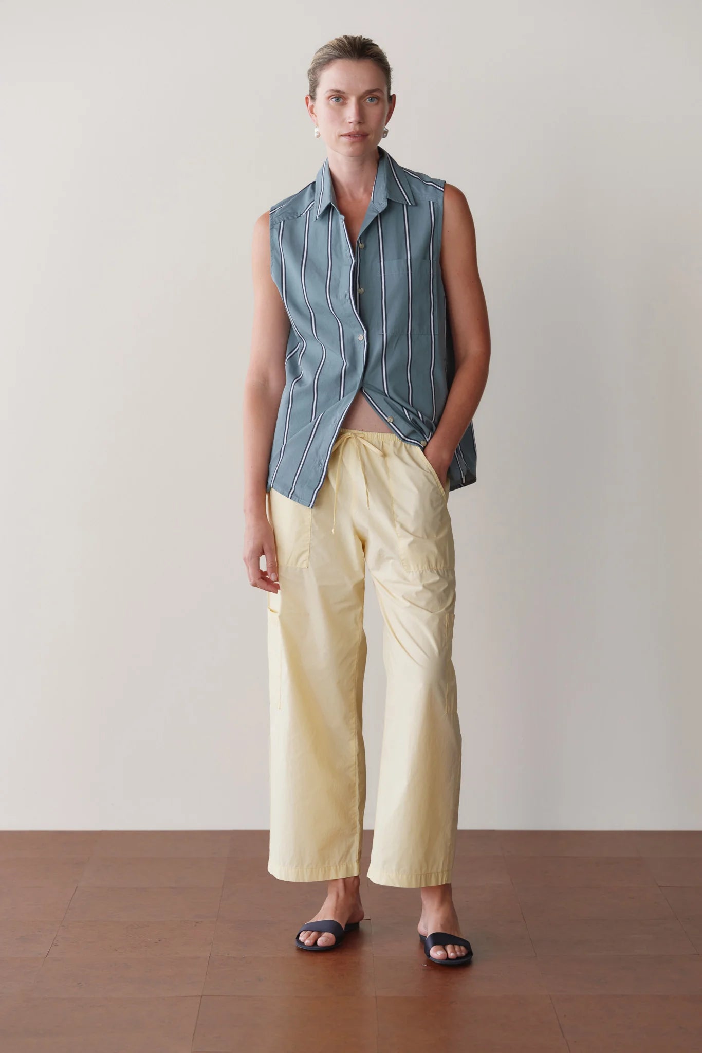 Pop Drawstring Cargo Pant - Butter