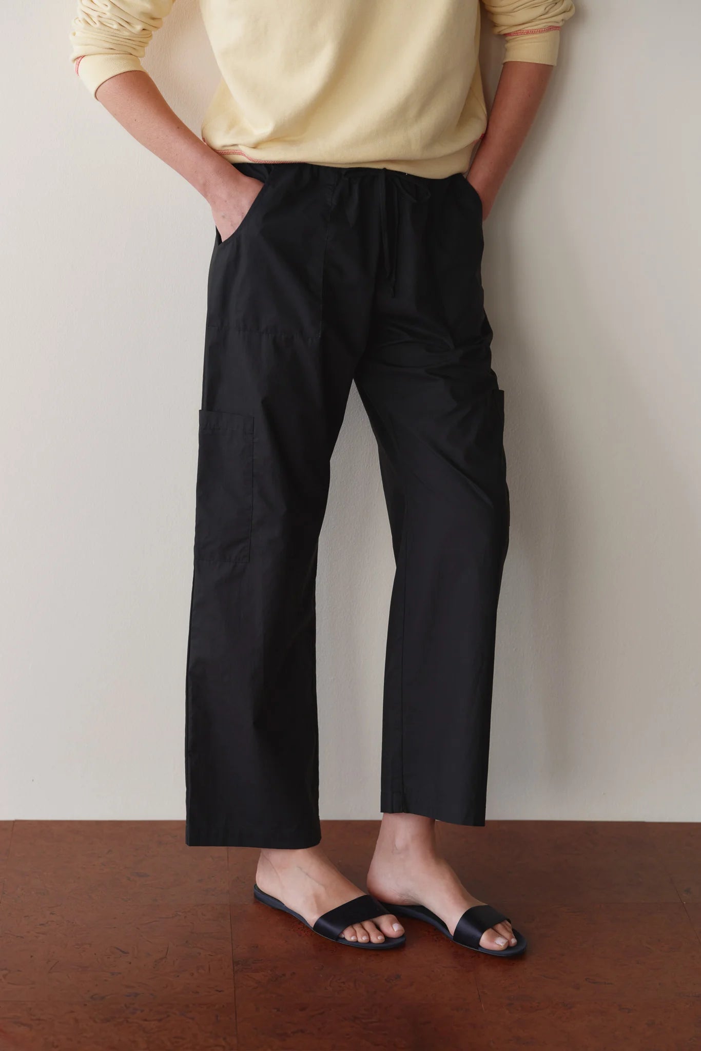 Pop Drawstring Cargo Pant - Jet