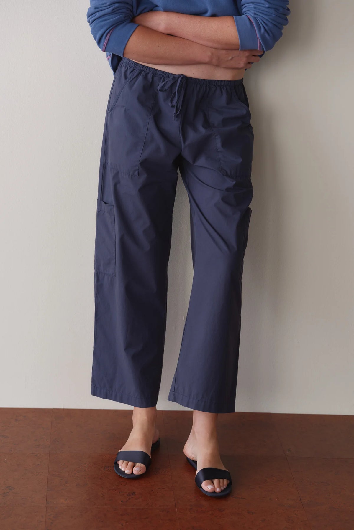 Pop Drawstring Cargo Pant - Midnight