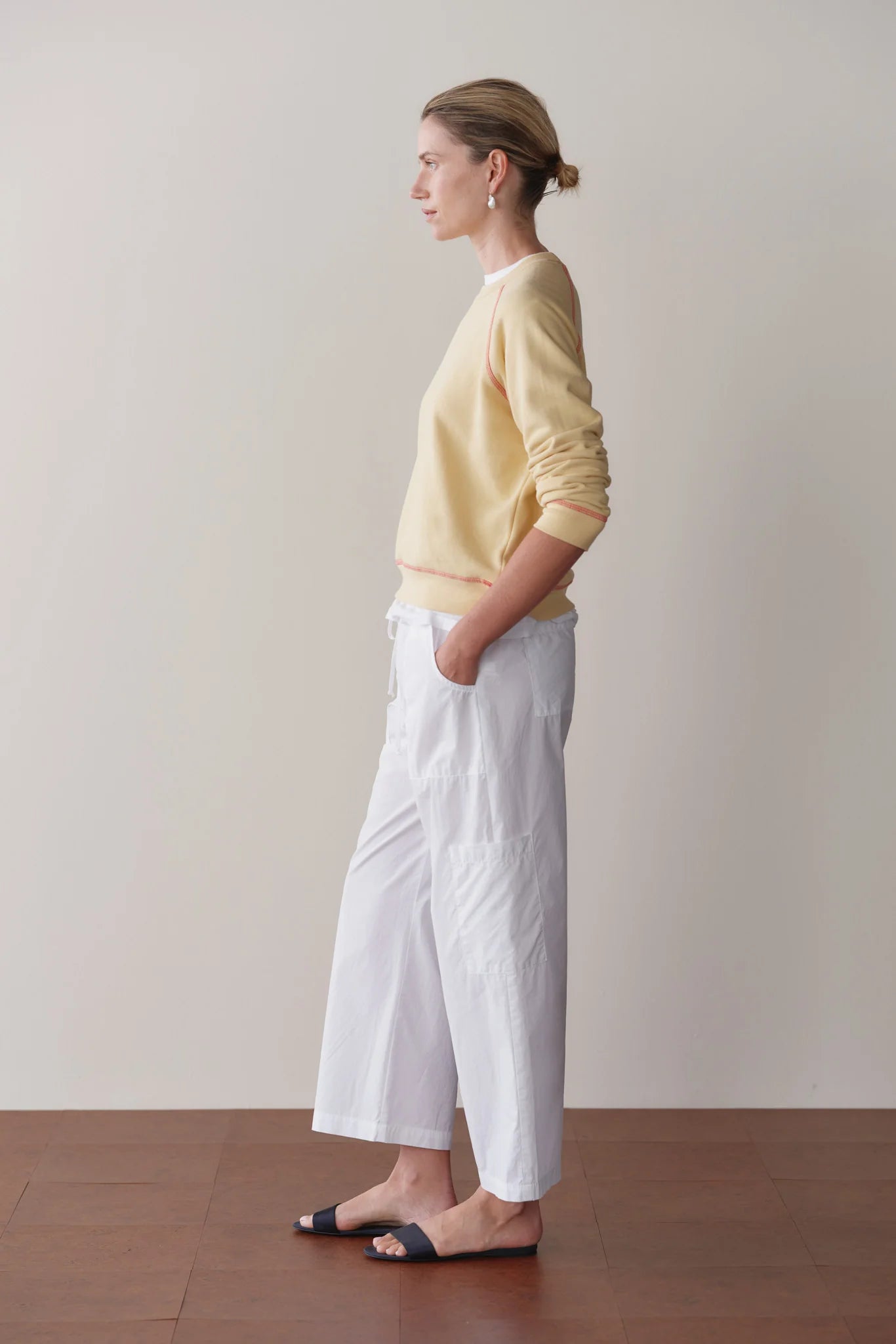 Pop Drawstring Cargo Pant - Powder