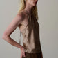 Silk Halter Top - Shitake