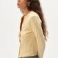 Varied Rib Cardi - Butter