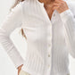 Varied Rib Cardi - Powder