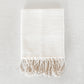 Stripe Cotton Hand Towel - Cream